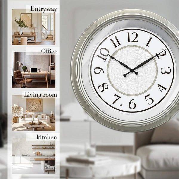 18 Inch Atomic Wall Clock with LED Night Light