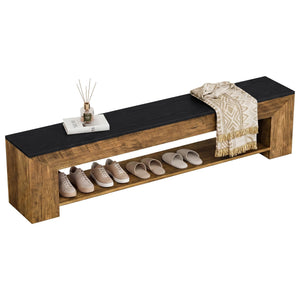 71-Inch Extra Long Entryway Bench with Shoe Storage