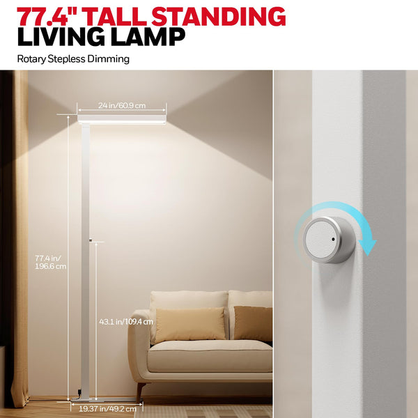 LED Floor Lamp – Super Bright Dimmable Standing Light