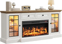 70" Fireplace TV Stand with 36" Electric Fireplace
