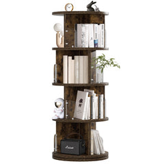 360° Rotating Bookshelf Tower