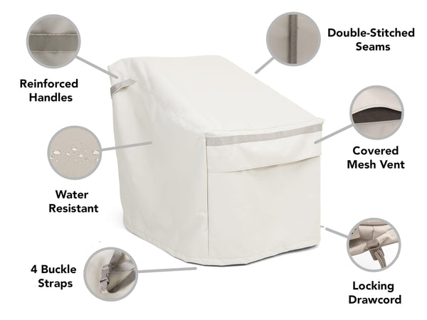 Outdoor Chair Cover Heavy-Duty 900D All-Weather Waterproof Patio Furniture Cover