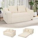 Convertible Futon Sofa Bed with Corduroy Cover & Pillow