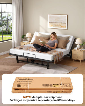 King Adjustable Bed Base Frame – Zero Gravity, Anti-Snore, Heavy-Duty Steel