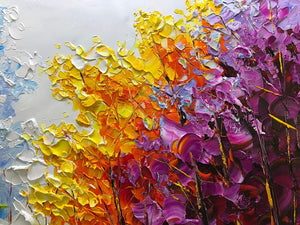 Abstract Tree Canvas Wall Art – Hand-Painted Oil Painting