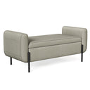 Storage Bench with Armrests and Ottoman Storage