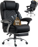 500 lbs Ergonomic Reclining Office Chair with Foot Rest