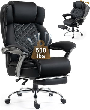 500 lbs Ergonomic Reclining Office Chair with Foot Rest