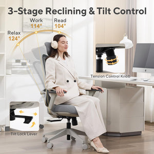 Ergonomic High-Back Mesh Office Chair with Adjustable Lumbar Support