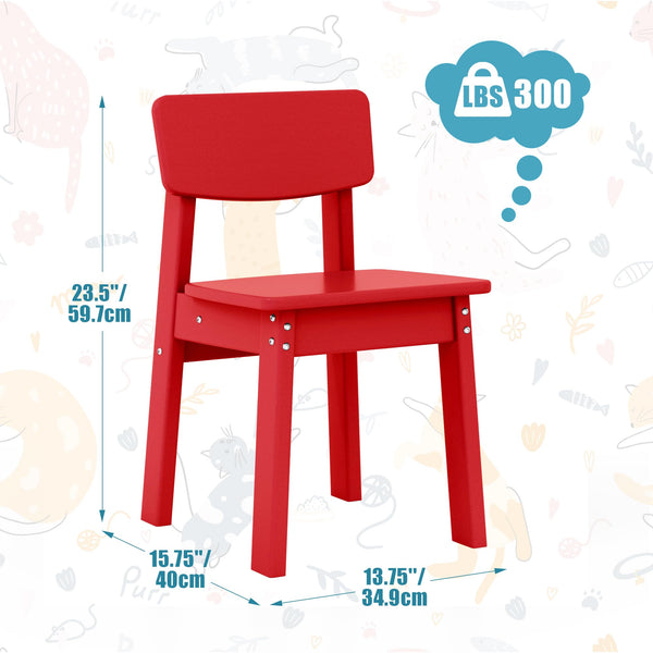 Kids Outdoor Dining Chair Set of 2 – Step Stool Toddler Chair