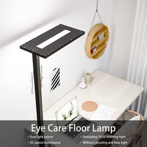 LED Floor Lamp 76" Tall – 120W, 9100LM, 4000K, Dimmable