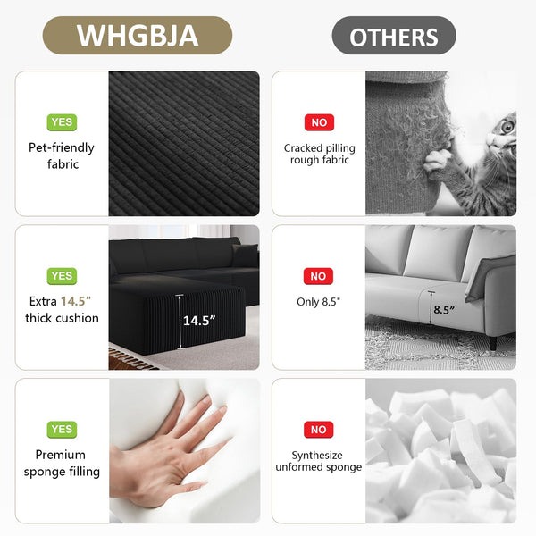 L-Shape Modular Sectional Sofa