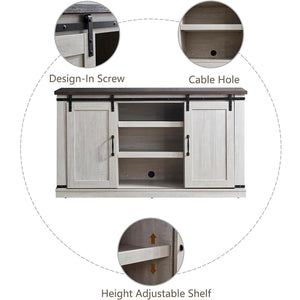 Modern Farmhouse Wood TV Stand for TVs up to 65 Inch