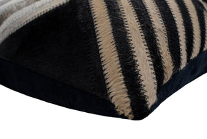 Cowhide Leather Patchwork Throw Pillows