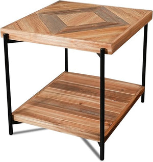 Solid Fir Wood Living Room Table Set with TV Stand