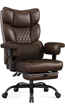 Big & Tall High-Back Executive Office Chair with Footrest