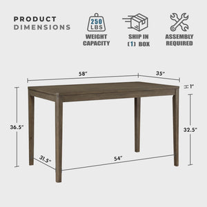 6-Piece Counter Height Dining Set with Bench