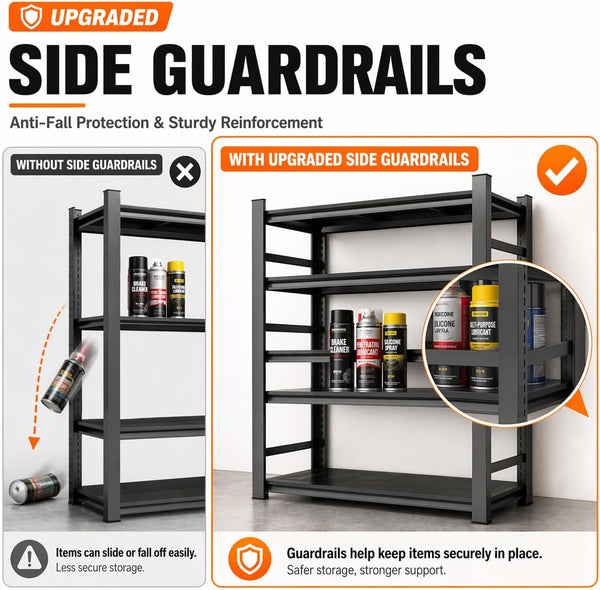 Heavy Duty 5-Tier Metal Storage Shelving Unit