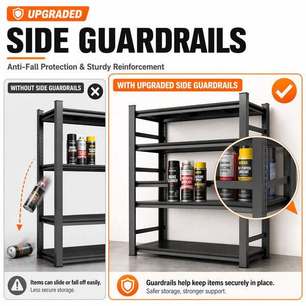 Heavy Duty 5-Tier Metal Storage Shelving Unit