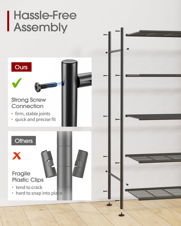 5-Tier Metal Garage Shelving Unit