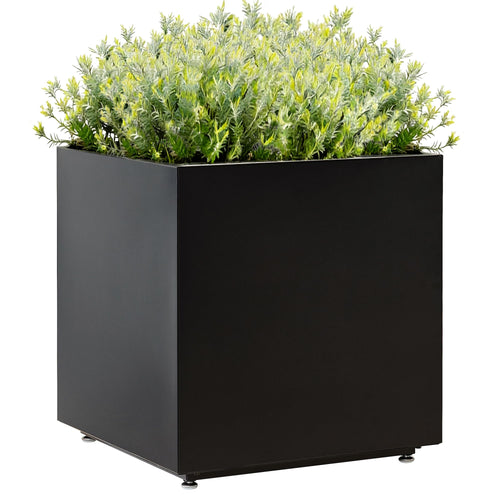 Metal Outdoor Planter Box with Drainage & Adjustable Feet