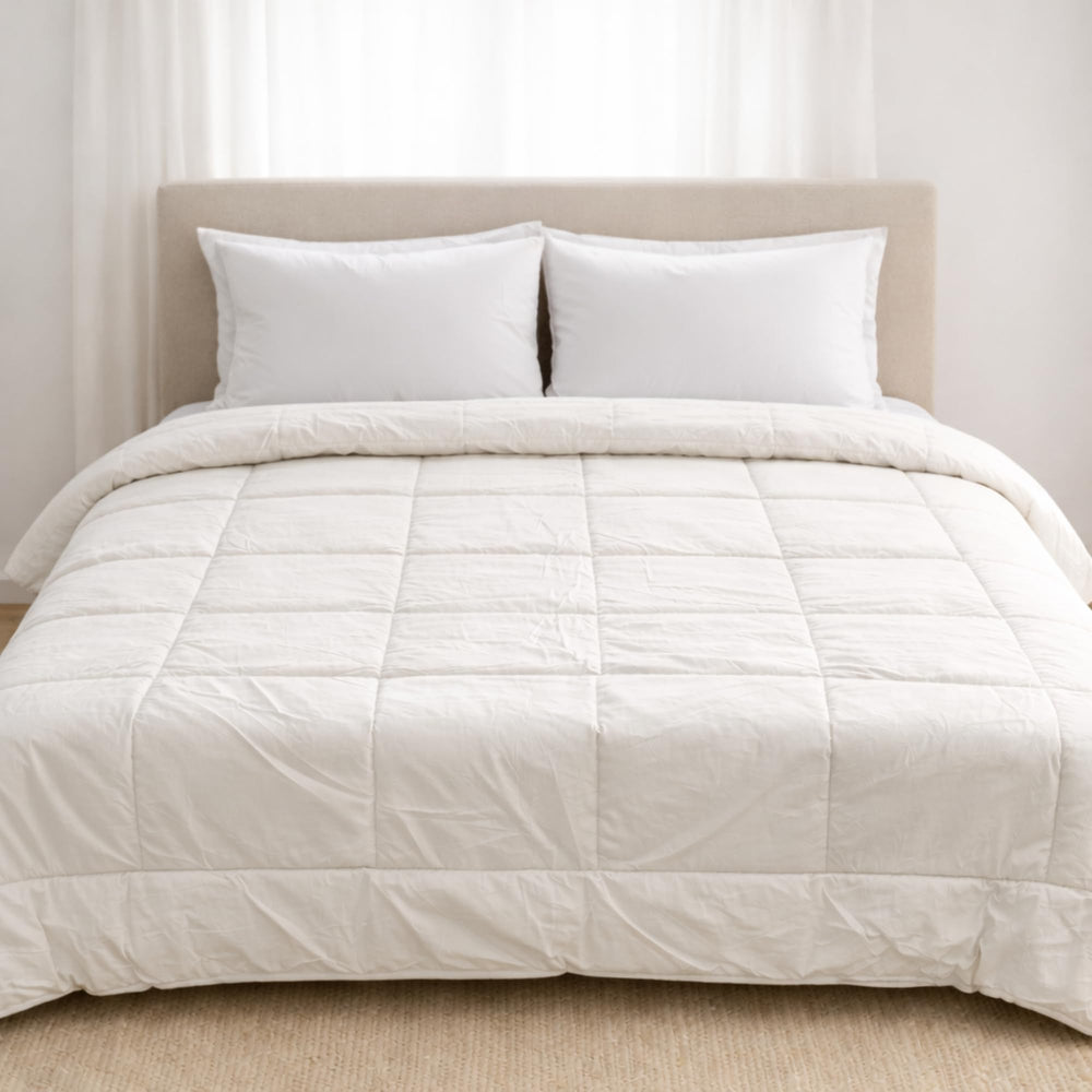 Wool & Microfiber All Season Comforter – 300TC Cotton Cover