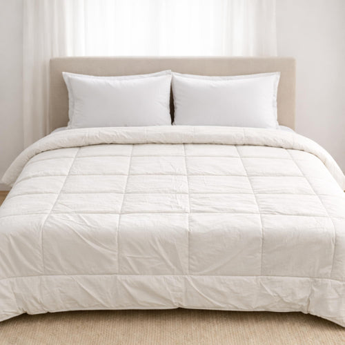Wool & Microfiber All Season Comforter – 300TC Cotton Cover