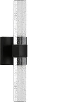 LED Crystal Bubble Glass Wall Sconce – Indoor Vanity Light Fixture
