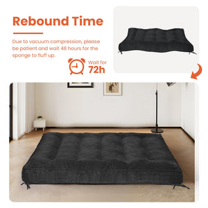8" Futon Mattress | Roll-Up Floor Sofa Bed
