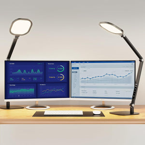 LED Swing Arm Desk Lamp with Dimmer & Timer