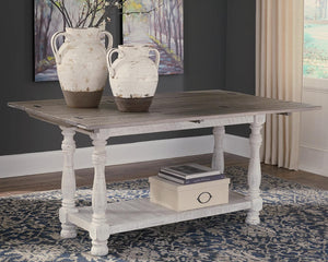 Farmhouse Flip Top Sofa Table – Gray & White