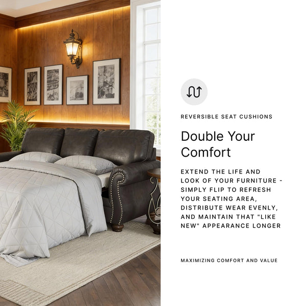 Queen Sofa Sleeper with Memory Foam Mattress