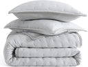 Devon Braid Quilt Set – Plush Quilted Bedding with Shams