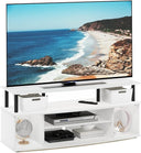 55" TV Stand with Open Storage Shelves