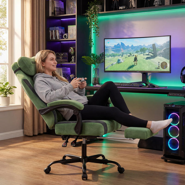 Ergonomic High-Back Gaming & Office Chair with Lumbar Support