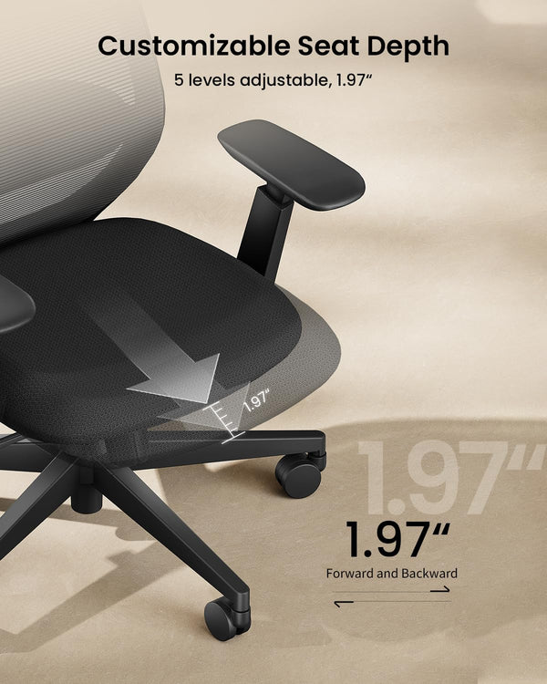 Ergonomic High-Back Mesh Office Chair with Lumbar Support