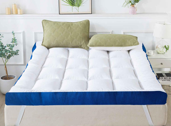5-Inch Mattress Topper – Cotton Quilted Memory Foam Pillow Top with Elastic Straps