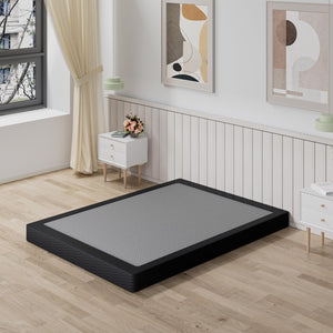5-Inch Low Profile Box Spring with Fabric Cover & Heavy Duty Metal Frame
