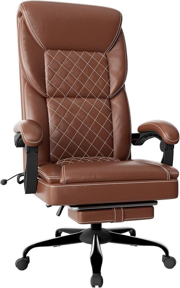 High Back Fabric Gaming Chair with Footrest & Lumbar Support