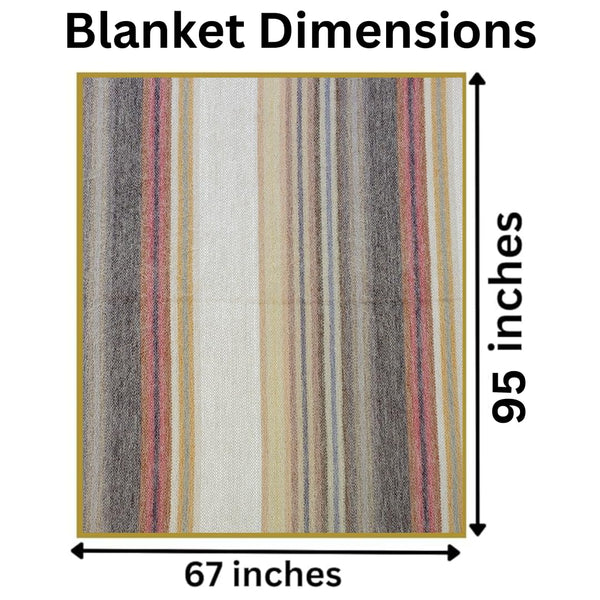 Alpaca Wool Throw Blanket – Soft, Lightweight & Hypoallergenic