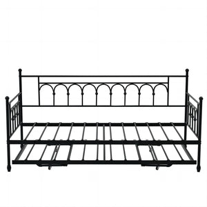 Twin Metal Daybed with Pop-Up Trundle