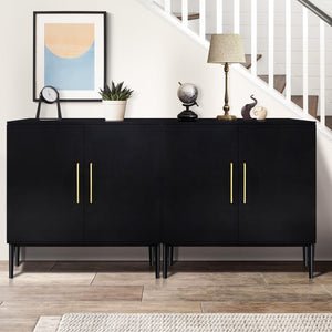 Wood Storage Cabinet with Doors