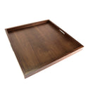 Large Square Wooden Ottoman Tray 24x24 Inch