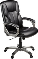 Executive High Back Office Chair with Padded Armrests & 360° Swivel
