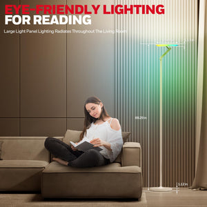 LED Floor Lamp with Remote Control – 3000LM, 2700–5000K, RGB Modes