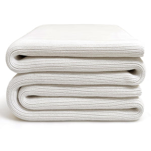 Chunky Knit Weighted Blanket – Cotton, 62"x90", 16 lbs
