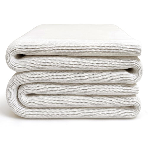 Chunky Knit Weighted Blanket – Cotton, 62"x90", 16 lbs