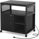 Lateral File Cabinet with Printer Stand & USB Charging