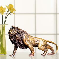 Bronze Lion Sculpture Figurine