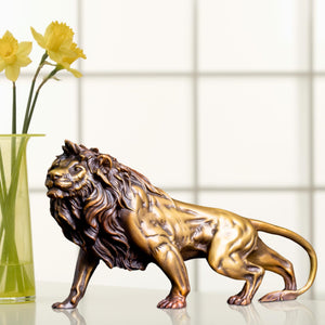 Bronze Lion Sculpture Figurine